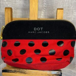Marc Jacobs DOT canvas ladybug 🐞 pattern cosmetic bag